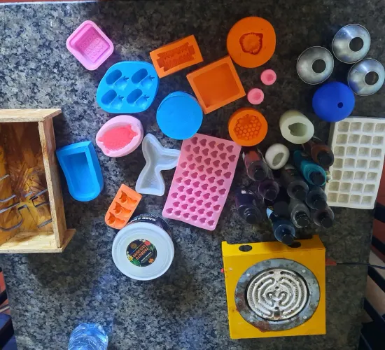 Kit para saboaria e velas 