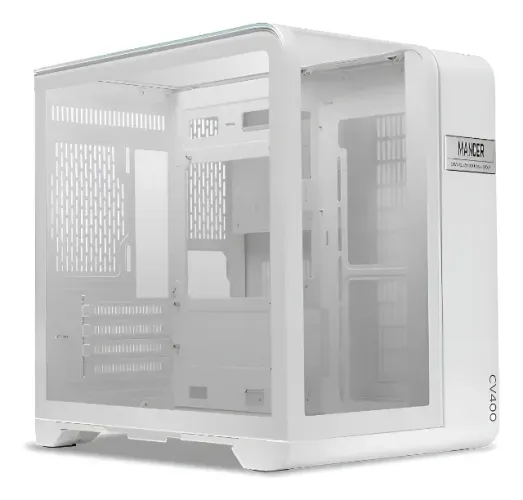 Gabinete Gamer Mancer Cv400, Mid-tower, Branco, Mcr-cv400-wh Branco