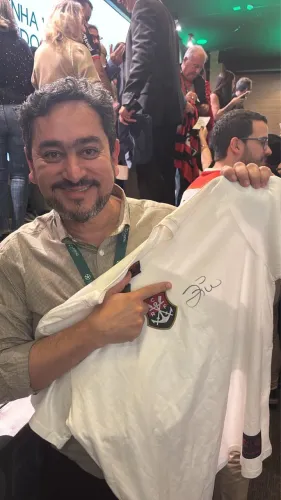 Camisa assinada pelo Zico do Flamengo oficial 