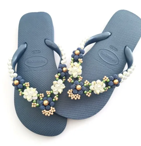 Chinelos havaianas top decorado 