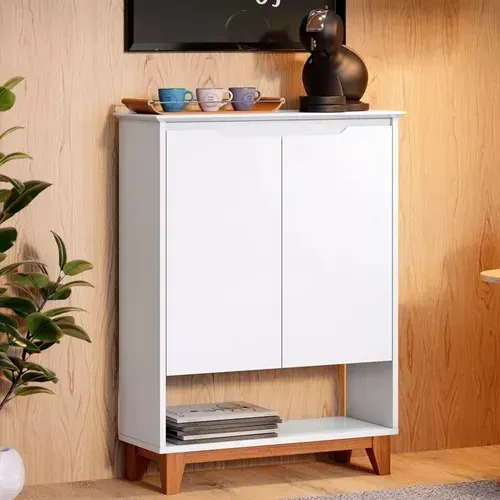 Armario Multiuso Hall Flow 2 Portas - Ej Moveis - ENTREGA EM 24H