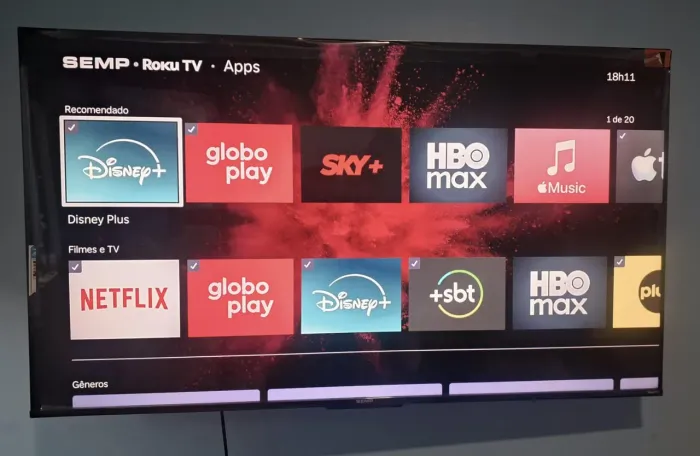 Smart Semp Roku 4k 50 polegadas 