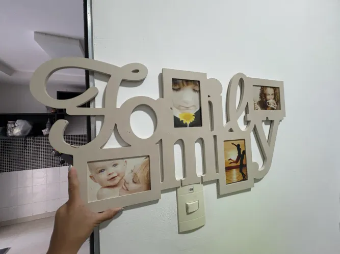 Porta retrato de parede Family
