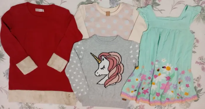 Kit menina 4 peças seminovas Tam 4 anos