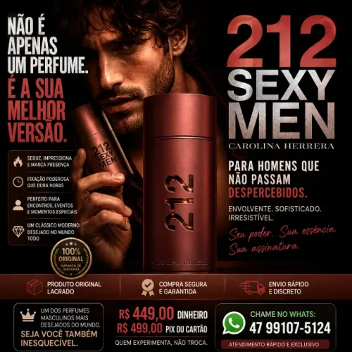 Perfume 212 Sexy Men (Lacrado)