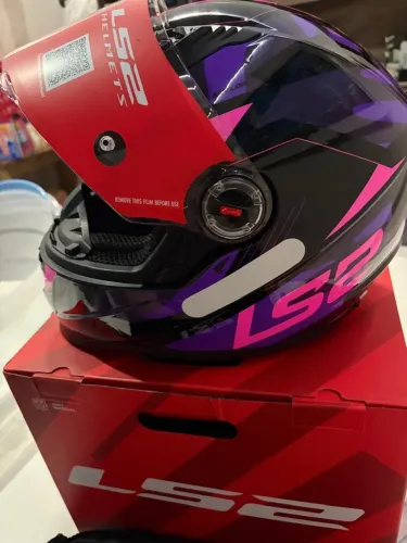 Capacete LS2 ROXO NOVO NUNCA USADO, TAM 60