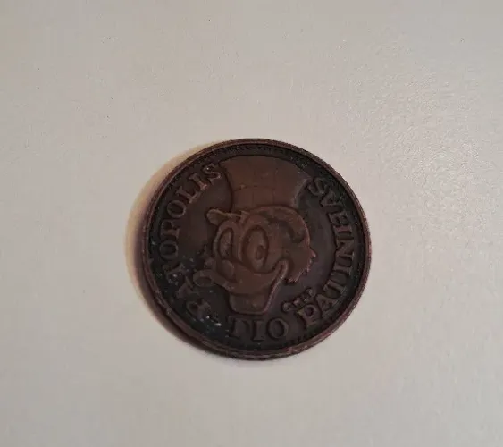 Moeda Comemorativa Disney 1 Pataca Tio Patinhas 1972