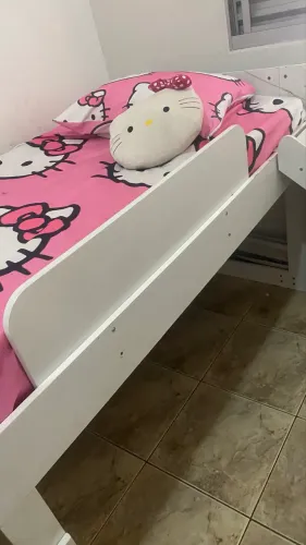 Cama Elevada com escorregador + Colchão