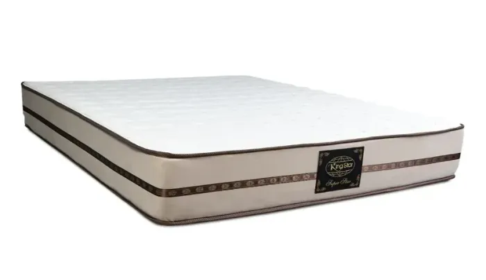 Cama Base Baú Bege/Branco e Colchão King Star 