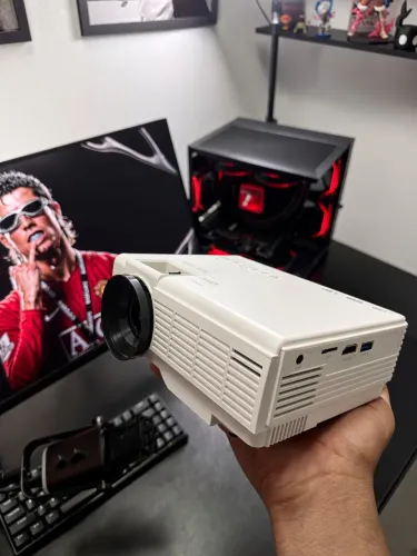Projetor 4K Profissional Full HD 5g Bluetooth Portátil