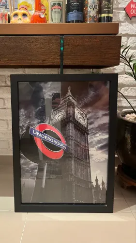 Lindo Quadro Subway Londres 60x50