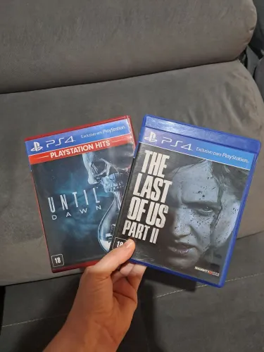 2 jogos ps4 - TLOU e UNTIL DAWN