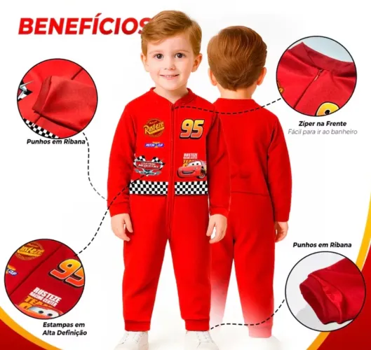 Macacão infantil- relâmpago macquem 5 anos