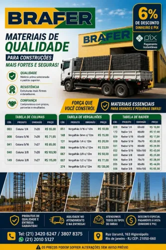 Colunas pronta 5/16 7x20 R$71,65