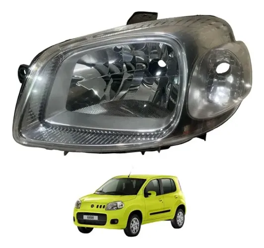 Farol Esquerdo Foco Simples Fiat Uno Vivace 2011 A 2014 Esquerdo/motorista