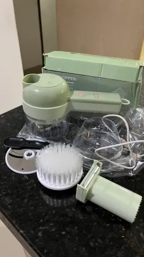 Mini processador/triturador elétrico
