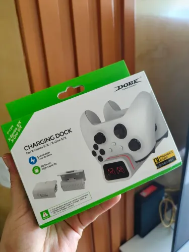 BASE CARREGADORA+ 2 BATERIAS XBOX SERIES S NOVO (ACEITO CARTÃO ATÉ 12X)