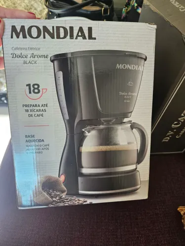 Cafeteira Elétrica Mondial Dolce Arome Black (Modelo C-30-18X) - Na Caixa