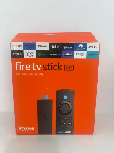 Fire TV Stick Lite Original Amazon - Completo - Apenas 6 meses de uso