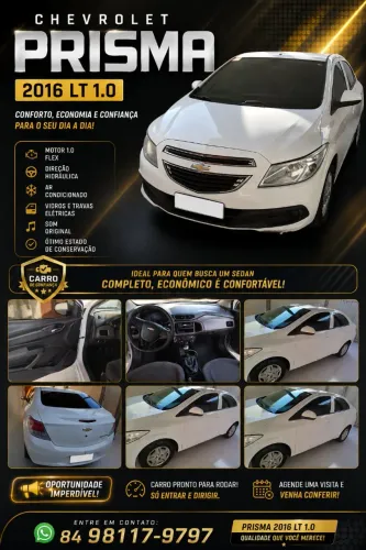 Chevrolet Prisma Sed. LT 1.0 8V Flexpower 4P 2016