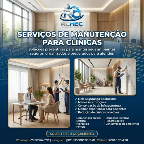 Serviços de Manutenção para Clínicas