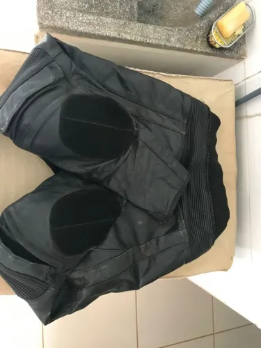 Calça motociclista couro