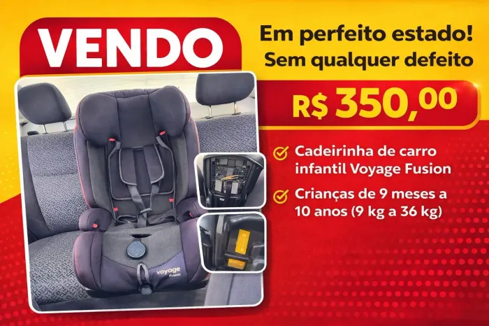 Cadeirinha Royal Fusion em perfeito estado