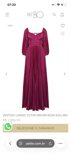 Vestido Patbo Rosa