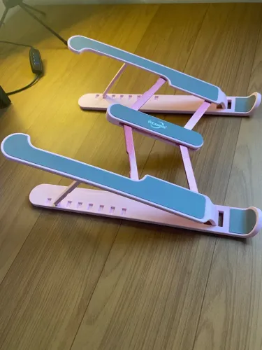 Suporte para notebook rosa