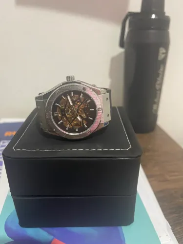 Relógio Masculino AXEL Automático Skeleton + Estojo
