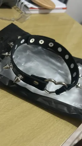Choker em couro