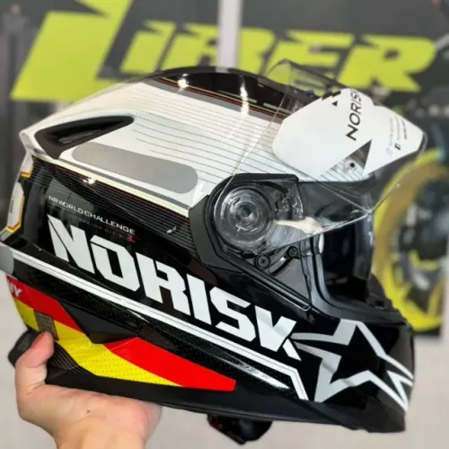 Capacete Norisk Soul Ii Grand Prix Germany Preto Germany Brilhante 58