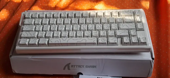 Teclado Magnético Attack Shark X68 He Branco - Novo