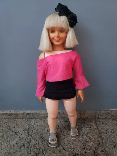 Boneca antiga Angelica 85cm