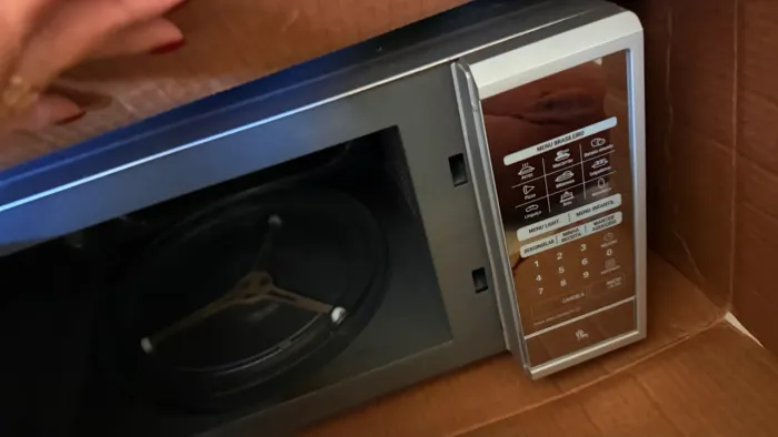 Microondas LG espelhado