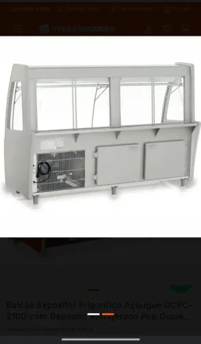 Vendo balcão gelopar para açougue 2 mts + frizzer polo frio 550 LTS , usado conservado