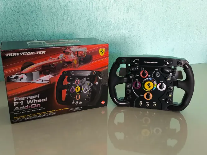 Volante thrustmaster Addon well f1 semi novo