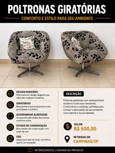 POLTRONAS GIRATORIAS