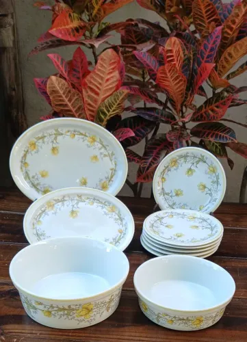 10 peças Porcelana Steatita Schmidt RÚSTICA.