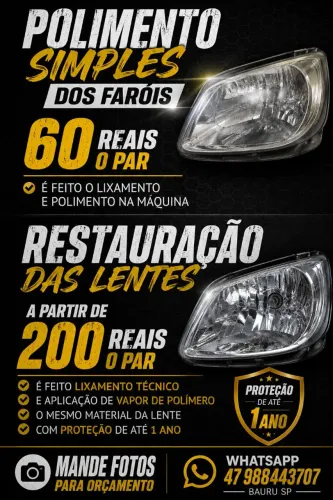Restauração de faróis 