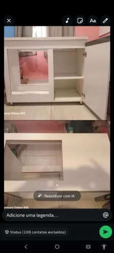 Balcão para Cooptop e Forno com 1 porta lateral