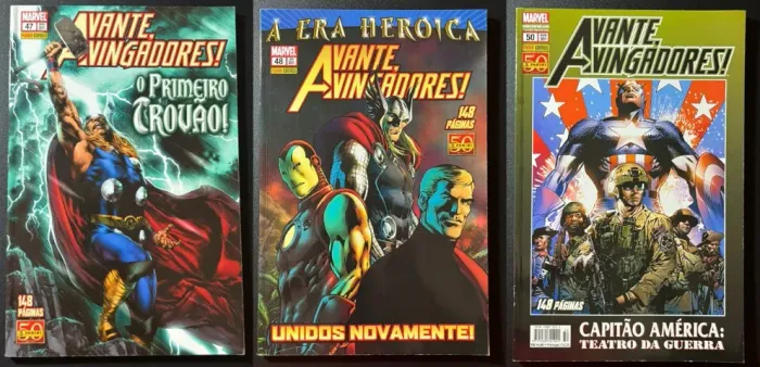 Avante Vingadores - Edições 47, 48 e 50 Panini