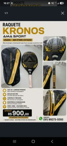 RAQUETE KRONUS AMA SPORT 3K