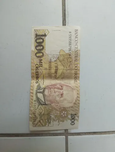 Cédula antiga 1000 cruzeiros