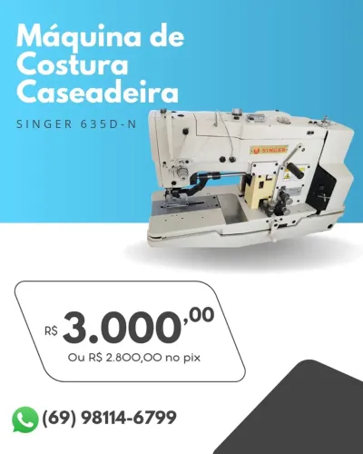 Máquina de Costura Caseadeira