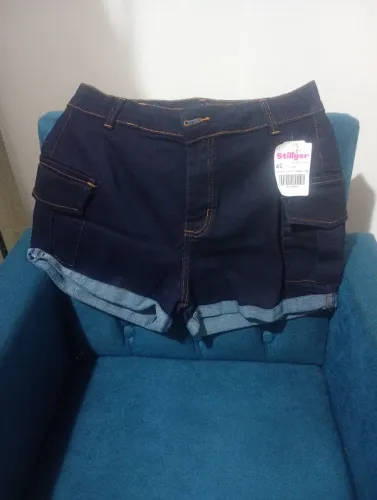 Short diz jeans feminino cargo número 42