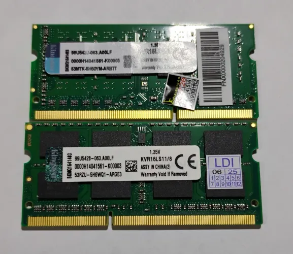 Memória DDR3L 8gb Kingston