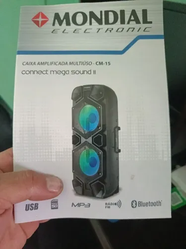 Caixa Amplificada Multiuso CM 15 1000 wast de potência