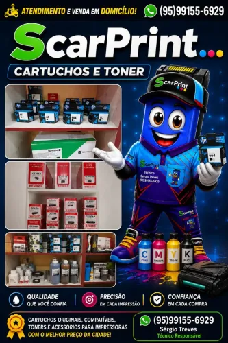 Scarprint venda de tintas toner e cartuchos de impressoras