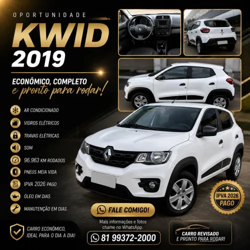 Renault Kwid Zen 1.0 Flex 12V 5P Mec. 2019